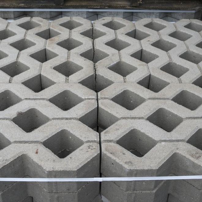 Gras Betontegel 40X60X10 Grijs