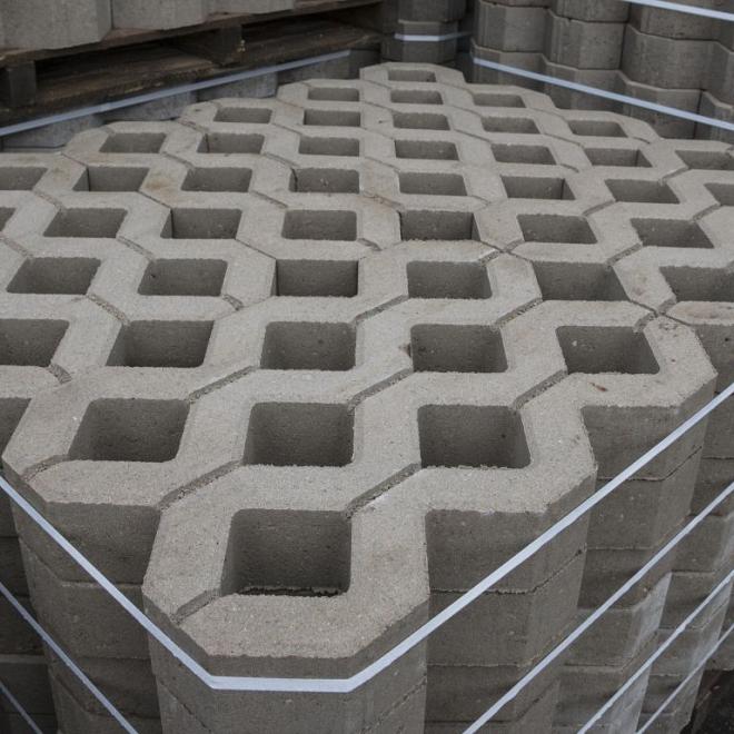 Gras Betontegel 40X60X10 Grijs