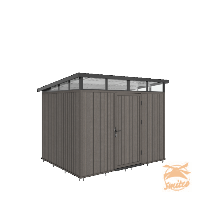 NewTechWood Berging Met Enkele Deur, 283x210cm. Silver Gray