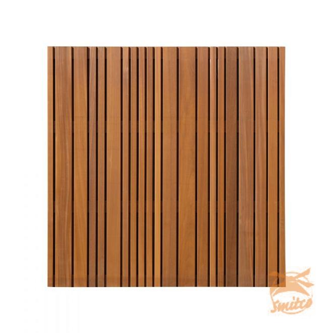 Thermovision Ayous Geschaafd Lattenscherm Variabel, Verticaal, 180x180x3,9cm. Thermisch Gemodificeer