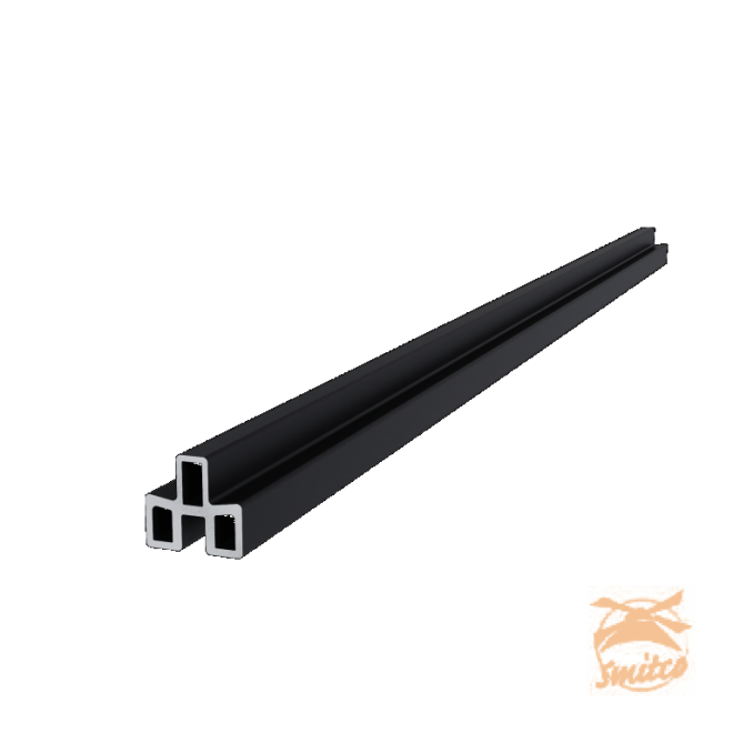 NewTechWood Aluminium Frameset t.b.v. Triple Schermplanken, Zwart