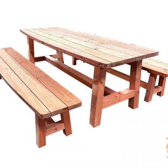 Douglas Tafel Curved, 78x89,5x240cm. Onbehandeld
