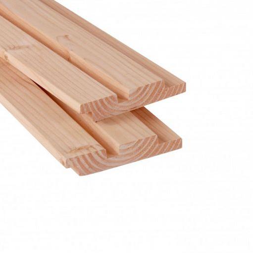 Douglas Geschaafd Rhombusprofiel Plank 2,7x14,5x224cm. Onbehandeld