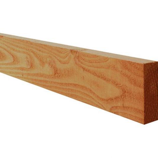 Douglas Fijnbezaagde Gording 7,5x17,5x300cm. Groen Geïmpregneerd