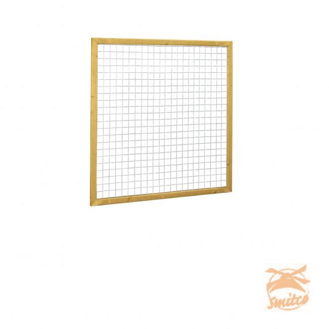 Betonijzer-Trellis Verzinkt In Raamwerk 180x180 cm.  Maas  7,5x7,5cm.  W08317 =V