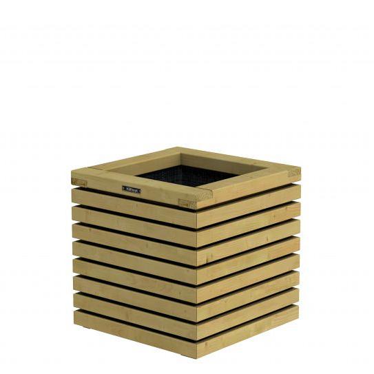 Elan Bloembak, 50x50x50 cm. Groen Geïmpregneerd 1063079 (W636452)=V