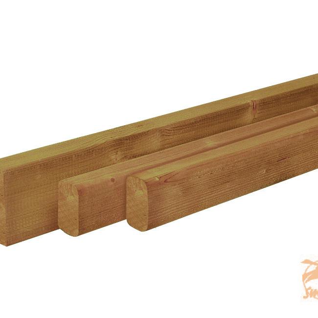 Douglas Geschaafde Regel 4,5x9,5x400 cm. Groen Geïmpregneerd W44370