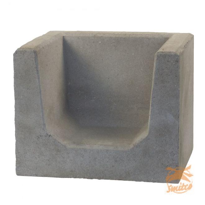 U-Element Hoeksteen Grijs 40x50x40 cm.