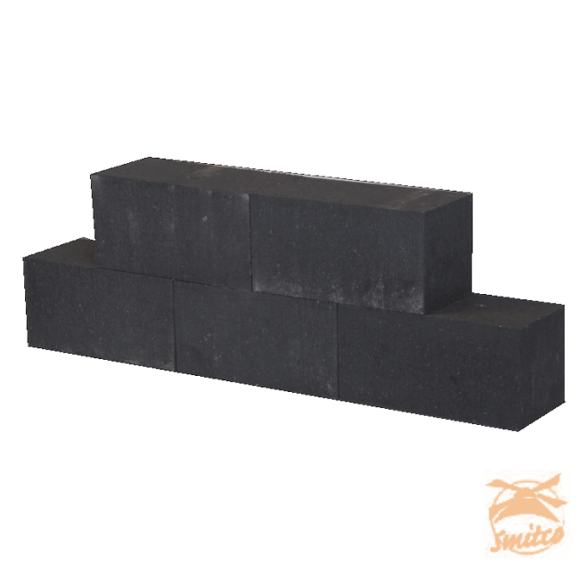 Patio Stapelblok 30x15x15  Zwart