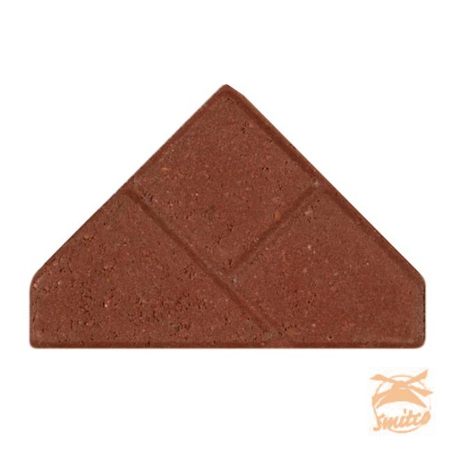 Pak á 8,56 m2. BKK Bisschopsmutsen 8 cm. Rood =  240 stuks