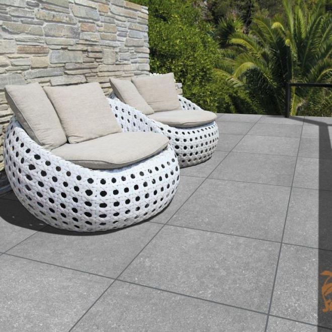 GeoCeramica® 60x60x4 BB Stone  LightGrey
