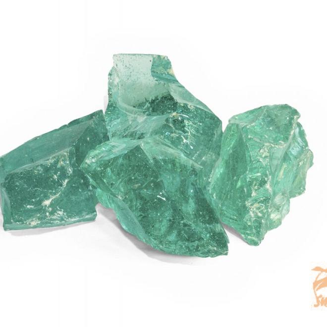 Gaasbox Glas Turquoise 100-300 mm. ca 900 kg.