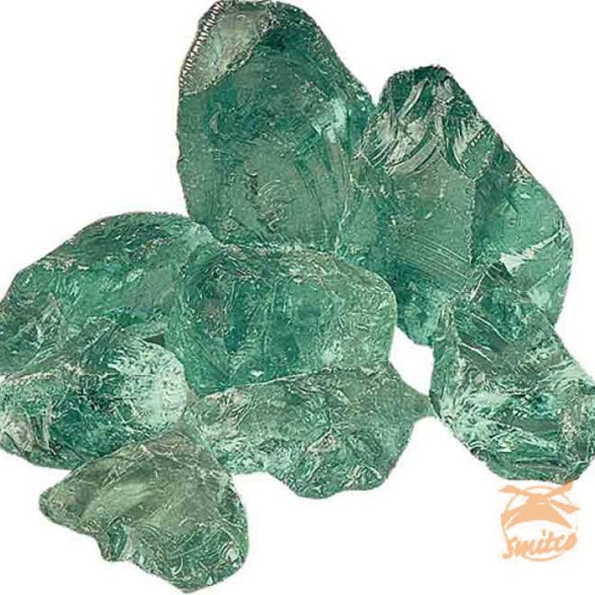 Gaasbox Glas Turquoise 100-300mm. ca 900kg.