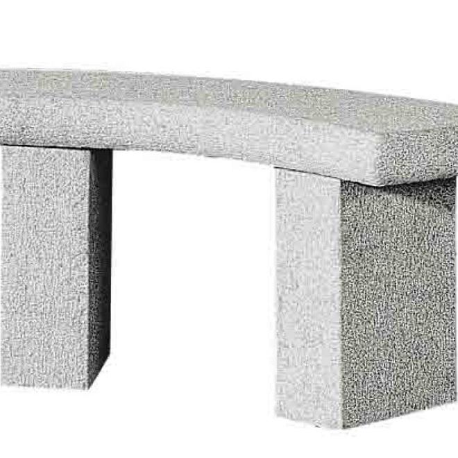 Natuursteen Gran. Bank Basic Gebogen