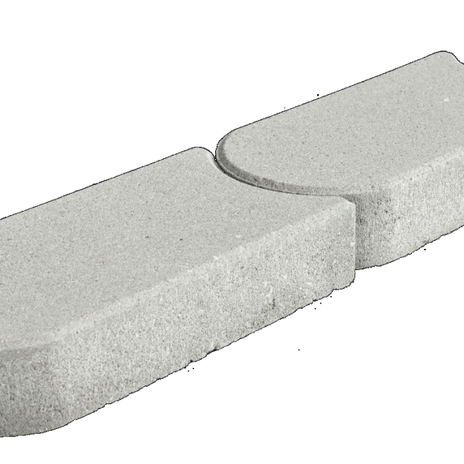 Graskantsteen 33X16X4,5 Grijs