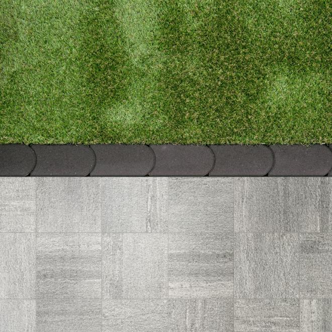 Graskantsteen 33X16X4,5 Antraciet