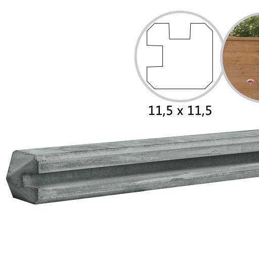 Betowood  Betonpaal Hoek Met Sponning 11,5x11,5x278cm. Grijs W13055