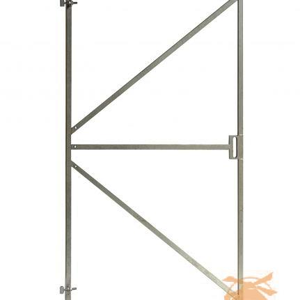 Stalen Deurframe Met Slotkast-Uitsparing   Verstelbaar Vuurverzinkt 180x100 cm.  A232459 =V (Let op 