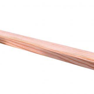 Douglas Geschaafde Afdeklat Met Sponning Plat Model  (6 x 1,2 cm)2,8x8,5x180cm. Onbehandeld 1011341
