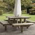 Picknicktafel Leuven 195x195  Vierkant, Dikte 45 mm.
