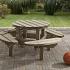 Kinderpicknicktafel Weesp Ø 130cm. Dikte 35mm.