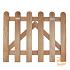 Hardhout Rechtpoortje Basic 80x100cm.  06560