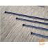Set (2x) U-Profielen 180 cm. t.b.v. Bevestiging Bamboerol Roestig 180 cm.