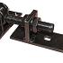 Heng Verstelbaar Zwart   670x40x5mm.