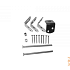 Betonschutting Unibeslagset Zwart LIGHT  7cm.
