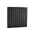 Grenen Plankenscherm 180x180 cm. 21-Planks  Zwart Gedompeld  W08018