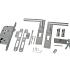 RVS Luxe Deurbeslagset  Elan Deuren / Frame met Slotkast (Incl. Duimen)