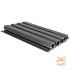 NewTechWood Composiet Co-Extrusie Wand Bekleding Rhombus Profiel, 3,3x21,5x390cm. Silver Gray  10591
