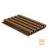 NewTechWood Composiet Co-Extrusie Wand Bekleding Castellation 25 Profiel, 2,5x19,6x290 cm. Teak  105