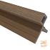 NewTechWood Composiet Co-Extrusie Hoekprofiel Castellation t.b.v. Wand Bekleding, 7x8x300 cm. Teak  