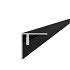 Aluminium Hoekprofiel/plint 4x4x300 cm. Antraciet  W23530