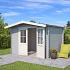 Onze Outdoor Life Overkappingen en Blokhutten worden geleverd exclusief dakbedekking, vloer en Funda