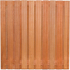 Hardhout Rechtscherm 21-Planks 180 x 180 cm.  99361