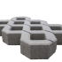 GrasBeton tegel 40x60x10 Grijs