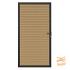 NewTechWood Co-Extrusie Composiet Deur In Aluminium Frame, Horizontaal Triple, 100x195cm. Red Cedar