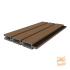 NewTechWood Co-Extrusie Composiet Triple Rhombus Schermplank, 2,1x16x180cm. Teak/Zwart