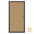 NewTechWood Co-Extrusie Composiet Deur In Aluminium Frame, Horizontaal, 100x195cm. Red Cedar