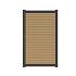 NewTechWood Co-Extrusie Composiet Deur Premium In Aluminium Frame, Horizontaal Triple, 97x186cm. Red