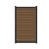 NewTechWood Co-Extrusie Composiet Deur Premium In Aluminium Frame, Horizontaal Triple, 97x186cm. Tea