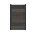 NewTechWood Co-Extrusie Composiet Deur Premium In Aluminium Frame, Horizontaal Triple, 97x186cm. Sil