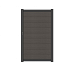 NewTechWood Co-Extrusie Composiet Deur Premium In Aluminium Frame, Horizontaal, 97x186cm. Silver Gra