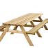 Picknicktafel Lange Jan, 42 mm. Dik, Bladmaat 300x70 cm.  W11020