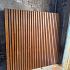 Hardhout Stripes Black Scherm 180x180cm. 026773