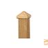 Paalornament Piramide 7x7cm. Hout