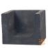 U-Element Hoeksteen Zwart 40x50x40 cm.