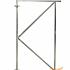 Stalen Deurframe Verstelbaar 100x155cm. Vuurverzinkt 926731 =V